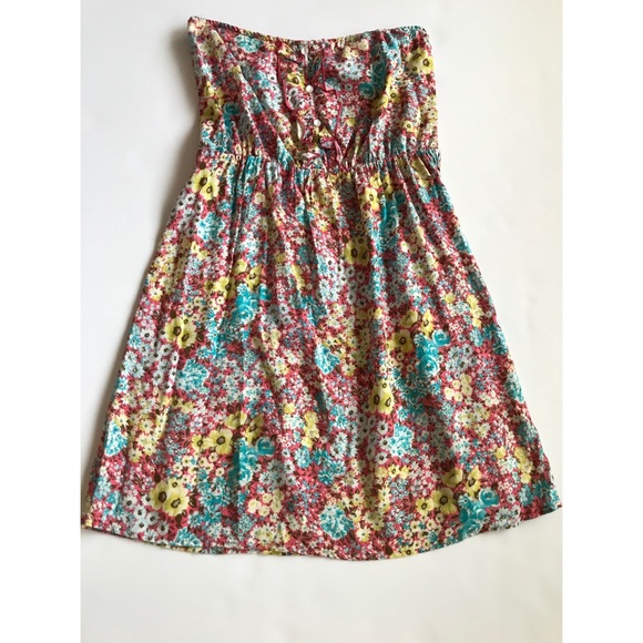 Everly Women’s Strapless Floral Print Dress    Medium - Picture 4 of 9